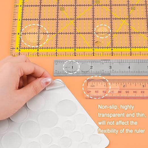 Ruler Grips, Non-Slip Ruler Rings, Quilt Template Grips, Silicone Grips - Image 4