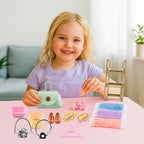 93 PCS Miniature Dollhouse Accessories Dollhouse Bathroom and Makeup Set - Image 7