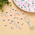 100pcs Apple Polymer Clay Spacer Beads - Image 2