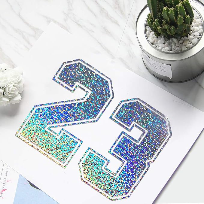 TECKWRAP Sparkle Holographic Silver Vinyl Glitter Permanent Chrome Adhesive - Image 6