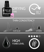 STACY LASH Extra Strong Eyelash Extension Glue / 0.5-1 Sec Dry/Retention – 8 - Image 5