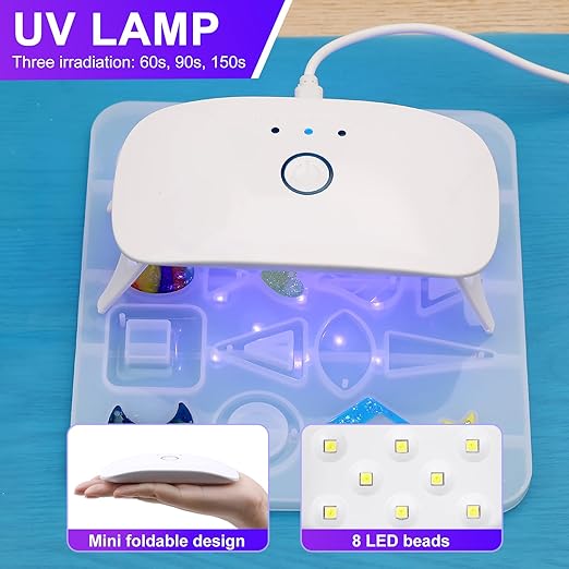 KISREL UV Resin with Light - 200g Upgraded Hard Type Crystal Clear Ultraviolet - Image 3
