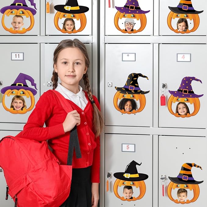 gisgfim 80Pcs Halloween Cutouts Witch Party Decorations Bulletin Board Pumpkins - Image 7