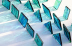 200g Transparent Mosaic Glass Tiles, Large Stained Glass Pieces - Image 4