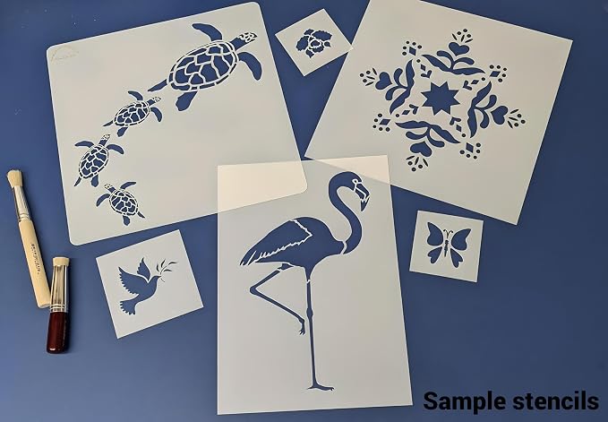 6 Piece Art Nouveau Stencil Set - Image 5