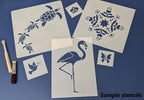 6 Piece Art Nouveau Stencil Set - Image 5