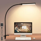 ShineTech LED Desk Lamp with Clamp, Clip On Desk Lamp by ShineTech