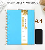 UEBZFOCS Spiral Notebook Journal 8.5” x 11”, Lined Notebooks - Image 2