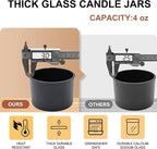 SHOWIN Thick Candle Jars for Making Candles 16 Pcs, 4 OZ Empty Jars - Image 2