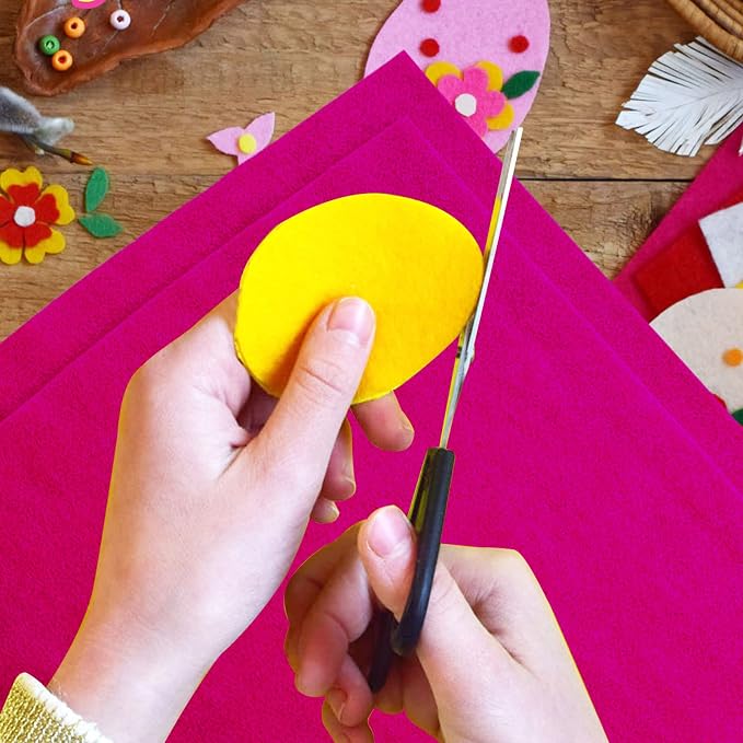 Jtnohx Color Felt, Soft Felt Sheets, 1.4mm Thick 8"x12" Handicraft Felt Fabrics - Image 5
