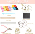 Patemby 135pcs Polymer Clay Earring Making Kit - Image 3