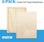 Falling in Art 2 Pack 14x18 Unfinished Birch Wood Panels Kit - Image 7