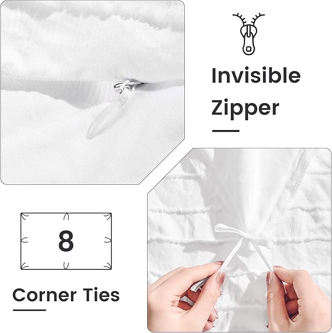 NEXHOME PRO Twin Duvet Cover, Soft and Lightweight 100% Washed 100% Washed - Image 4