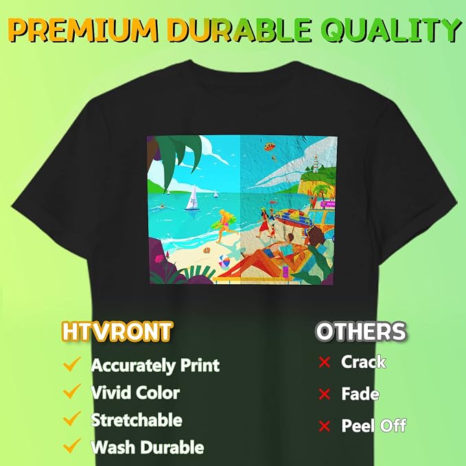 HTVRONT Heat Transfer Paper for Dark T Shirts - Image 3