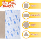 VOCOMO Felt Furniture Pads, Heavy Duty Felts Strip Roll - Image 3