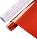 Tintnut Holographic Permanent Vinyl Roll 12in x 5ft Red Adhesive Vinyl | Solid by Tintnut