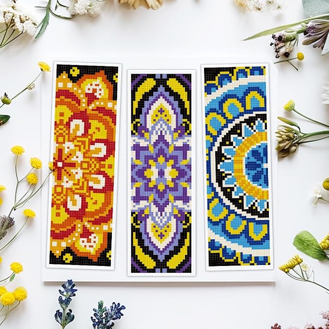 ACRNIGHEET 6PCS Cross Stitch Bookmark Kit - Image 5