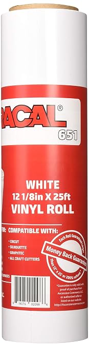 12.125" x 25ft Roll of Oracal 651 White Craft Vinyl - Image 2