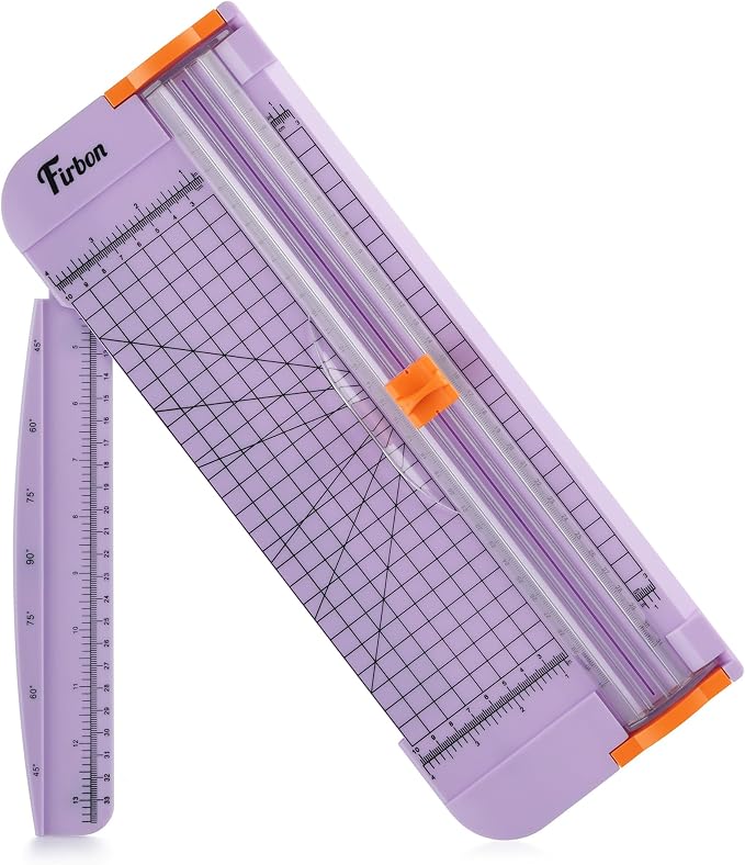 Firbon Purple A4 Paper Cutter, 12 Inch Titanium Straight Paper Trimmer by Firbon
