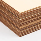 100 Pcs 5 Inch Wood Squares for Crafts, 1/8 inch Thick Plywood Wooden Sheets - Image 3