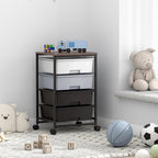 SYKIARIOL Utility Cart with 4 Drawers, Rolling Storage Cart with Drawers - Image 2