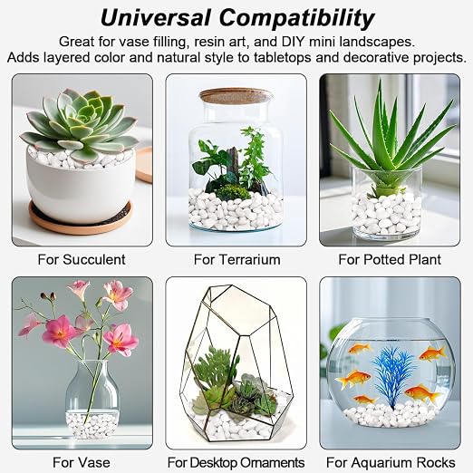 Succulent Rocks, Virekm River Rocks, Decorative Ornamental Pebbles, Garden - Image 7