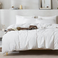 JELLYMONI 100% Natural Cotton 2pcs Striped Duvet Cover Sets, Satin Striped by JELLYMONI
