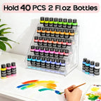 Vowcarol Clear Acrylic Paint Organizer Tall Version - Image 5