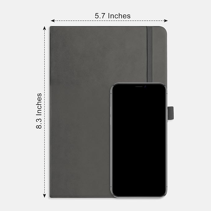 RETTACY Blank Journal Notebook, 192 Pages, A5 Medium Size | Leather Hardcover - Image 8