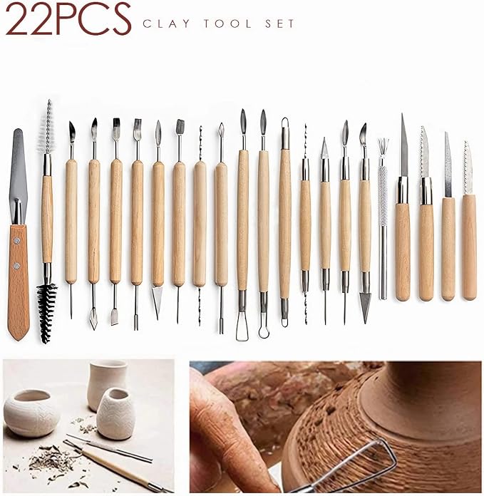 Clay Tools 52PCS Pottery Tools Clay Sculpting Tools Polymer Clay Tools Kit - Image 2