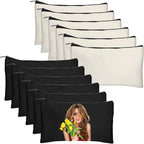 Legigo Blank Canvas Bag Zipper Pouch Makeup Bags Bulk by Legigo