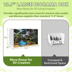 DZrudun Diorama Box for School Projects - Image 3
