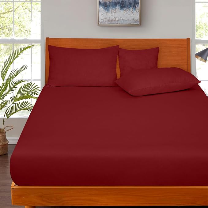 ROYALE LINENS 300 Thread Count 100% Long Staple Combed Cotton Fitted Sheet - Image 8