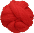 uxcell 3.53oz Wool Roving Yarn, Needle Felting Wool Fiber DIY Craft Needle Wet by uxcell