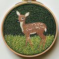 Generic Punch Needle Kit for Beginners, Sika Deer and Grass Embroidery Set by Unknown