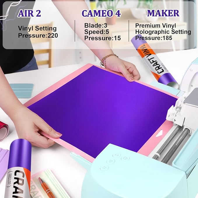 WRAPXPERT Purple Permanent Vinyl Metallic, Compatible - Image 2