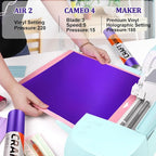 WRAPXPERT Purple Permanent Vinyl Metallic, Compatible - Image 2