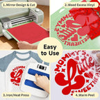 TECKWRAP Heat Transfer Vinyl for T-Shirts, 50+ Washes, REACH Certified & Dryer - Image 8