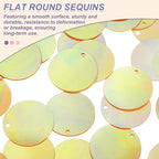 MECCANIXITY 700 Pcs Flat Round Sequins 15mm/0.6 Inch Loose Paillettes Craft - Image 3
