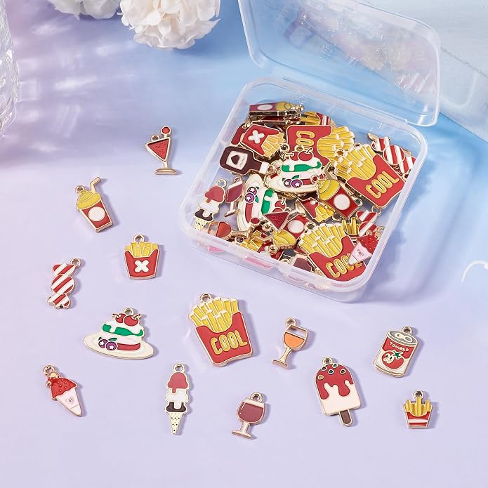 Enamel Food Charms Cute Assorted Food Pendants Sweet Dessert Charms - Image 6