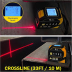 4-in-1 Laser Tape Measure with Laser Level Crosshairs |130ft/40m Laser - Image 4