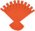 ANPURZII 10PCS #3 10 Inch Vermilion Orange Invisible Zippers by Unknown