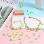 320 PCS Green Leaf Beads for Jewelry Making, Acrylic Green Leaf Charms - Image 5