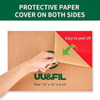 Red Acrylic Sheet 12" x 16" x 1/8", 2 Pack UU&FIL Red Opaque Glossy Cast - Image 3