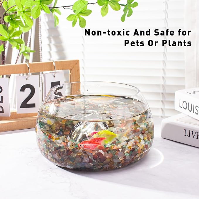 Colorful Agate Crushed Stone Crystal Chips Bulk Irregular Shaped Aquarium Decor - Image 4