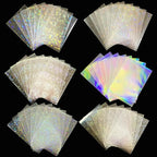 300 Pcs Kpop Photocard Sleeves Laser Flashing Card Sleeves Heart Star Glass by LoraRossie