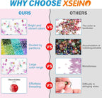 XSEINO 24 Colors 1200PCS Transparent Gradient Glass Beads Kit 6mm DIY Craft - Image 4