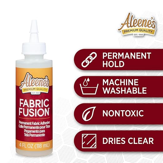 Aleene's Fabric Fusion Glue 4 oz 3-Pack, Permanent and Washable Adhesive - Image 5
