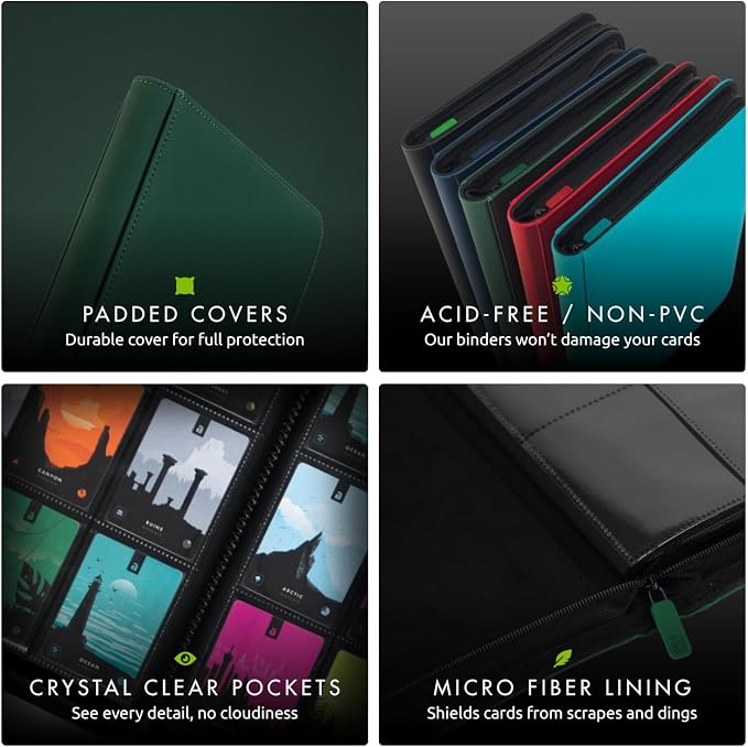 Vault X 12 Pocket Zip Trading Card Binder 480 Cards Exo-Tec | Holds 480 - Image 6
