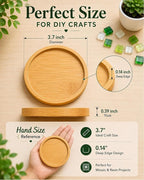 Bamboo Coasters for Crafts, DIY resin projects, classroom crafts, handmade - Image 4